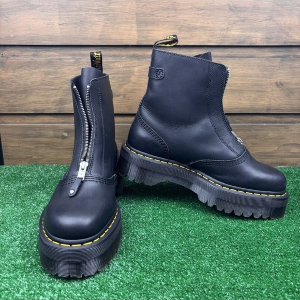 Dr. Martens Black Zip-Up Women's Boots